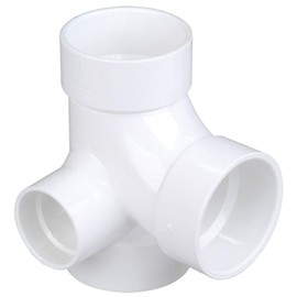 4872 4X4X4X2 PVC TEE W/Right INL PVC