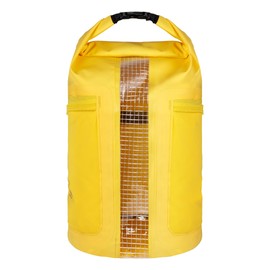 AFISHTOUR Waterproof Floating Dry Bag for Men Women - 25L Waterproof Backpack with Side Pockets - Roll Top Sack Keeps Gear Dry for Kayaking, Rafting, Boating, Swimming, Camping, Beach (Yellow)