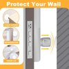 Hantoc Wall Door Stop, Set of 8, White Wall Buffer
