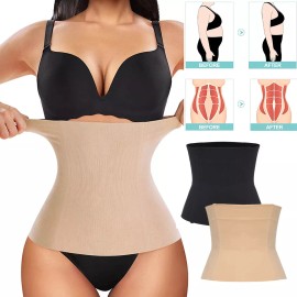 Women's Waist Trainer Shaper Postpartum Belly Recovery Girdle Tummy Control Belt