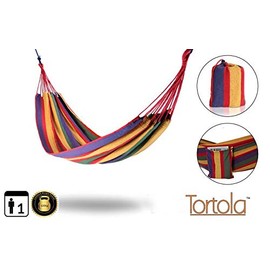 Primrose Tortola Rainbow Outdoor Garden Hammock with Side Bag Attached