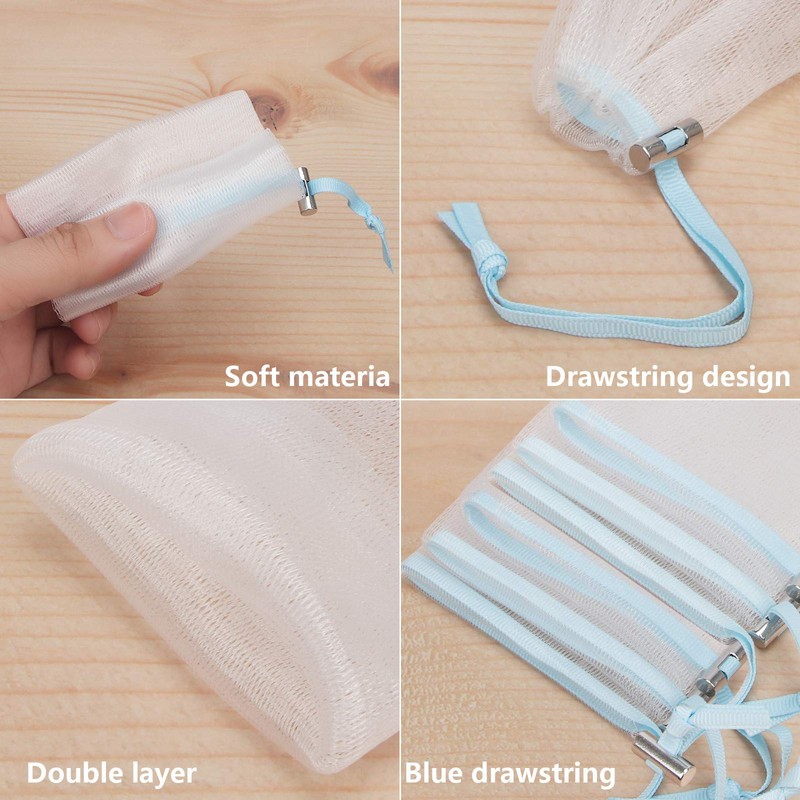 Cobahom Soap Bag 6 Pack 6 x 3.5 Inch Mesh