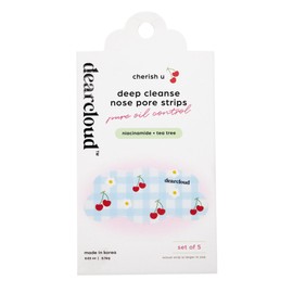 dearcloud Deep Cleanse Nose Pore Strip – Oil Control & Clarifying Skincare – Korean Skincare – Cherish U (5 Pack)