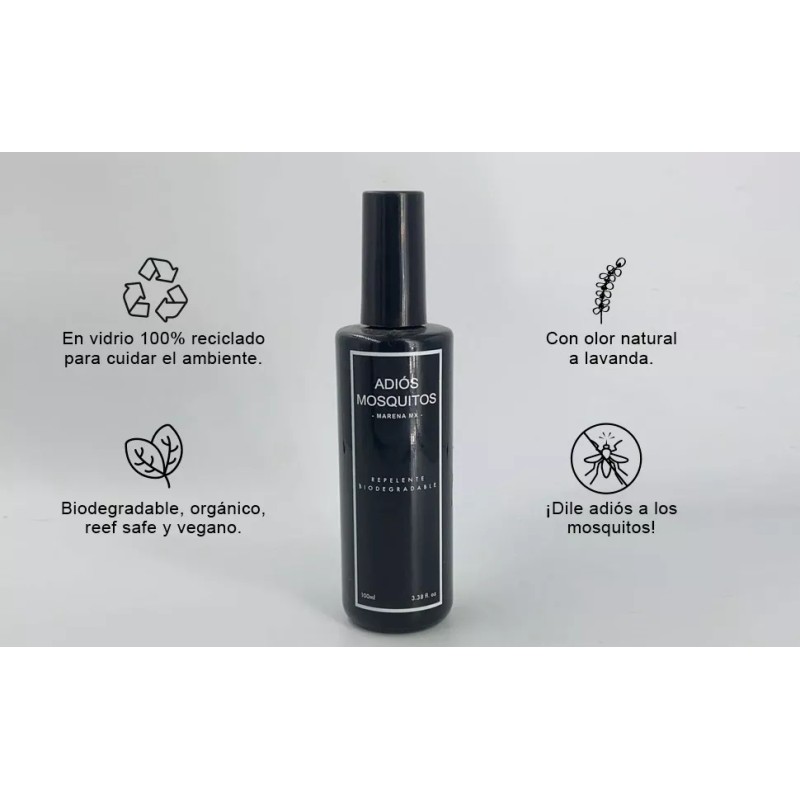 Marena Mx Repelente Orgánico De Mosquitos Con Olor A Lavanda
