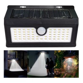 Sunled Lampara Reflector 40 Led Solar Sensor De Movimiento Recarga