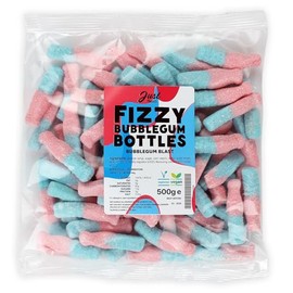 Just Treats Fizzy Bubblegum Bottles (500g Share Bag)