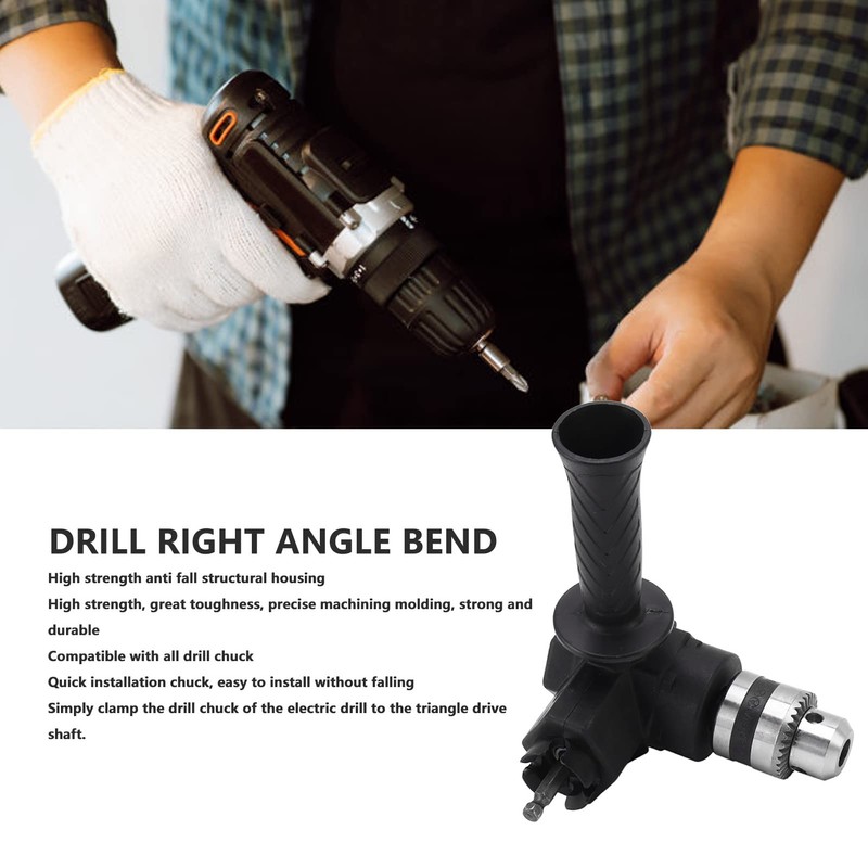 90 Degree Angle Drill, Bearing Steel High Hardness Triangle Drive