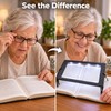 Full-Page Magnifier for Reading – 3X Foldable Desktop Lens with