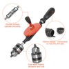 3/8 inch Hand Drill Manual Hand Crank Drill with 8Pcs