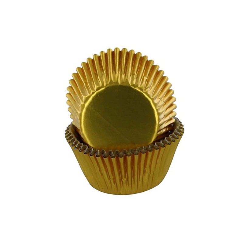 Baked with Love Gold Foil Baking Cases, Foil Baking Cups,