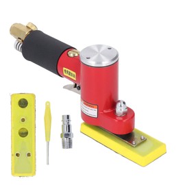 Jadeshay Random Orbital Sander Pneumatic Tool, High Power Push Switch Palm Sander with Air Filter, Zinc Alloy Construction, for Auto Body, Woodworking & Polishing