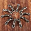 Dophee 10Pcs Antique Brass Decorative Pull Handle for Mini Jewelry