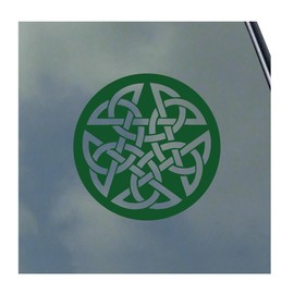 Pentagram Celtic Circle Symbol Vinyl Sticker Decal Knot Pagan Pentacle