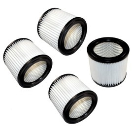 HQRP 4-pack Small Cartridge Filter Compatible with Shop-vac Hang-Up / 5 Gallon Contractor Portable/Floormaster Plus/All-Around Plus/Heavy Duty Portable Wet/Dry Vacuums