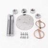 KIPA Stainless Hood Pin Set Chrome Hardware for Chevy Ford