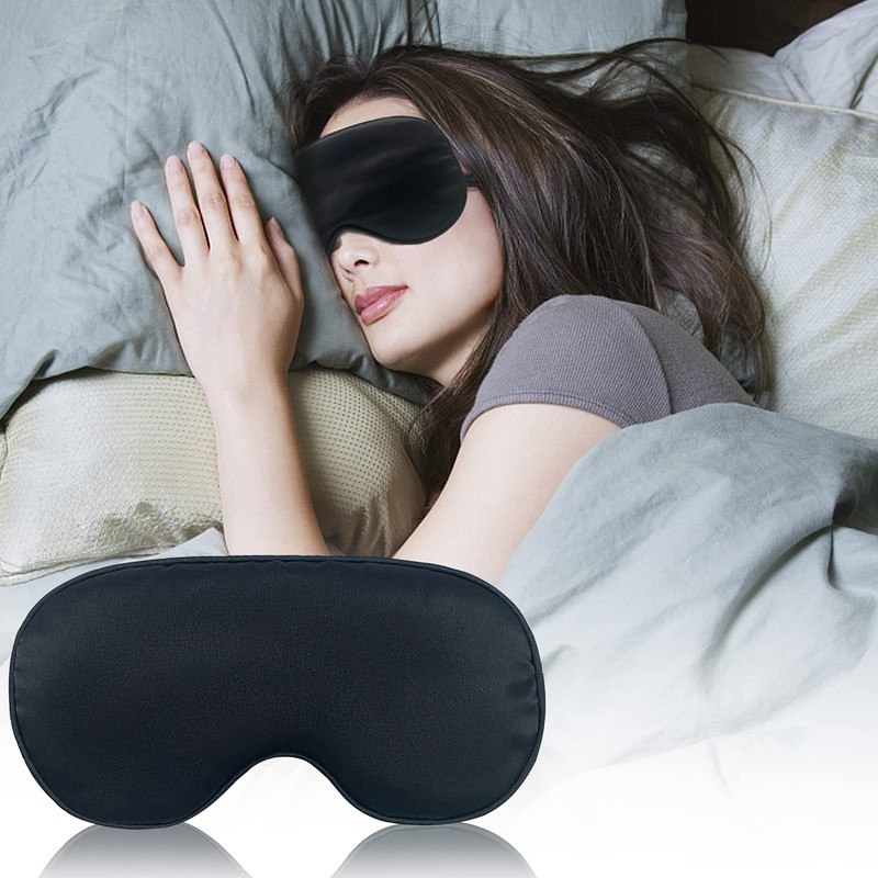Audamp - Maschera per dormire, mascherina oscurante per gli occhi,