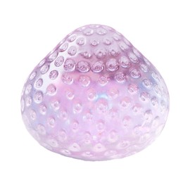 Blingbling Transparent Strawberry Taba Squishy for Adults – Stress Relief, Soft Silicone Squeeze for Women, Men, Adults (Purple)