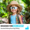 Wapreta 3PACK Kids Sunglasses Youth Baseball Sunglasses for 4-12 Boys