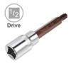 sourcing map 1/2-Inch Drive T45 Torx Bit Socket S2 Steel