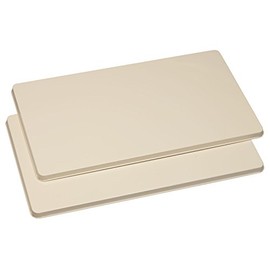 Electric Burner Covers, Made Of Smooth Durable Metal, Home Décor – Each Measures 20” x 11” x 1/2", Set of 2, Almond