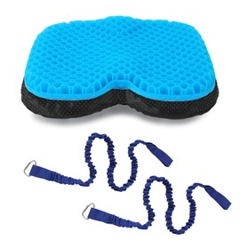 3D Stereoscopic Non-Slip Gel Kayak Seat Cushion with 2 Kayak Paddle Rope, U-Shaped, Comfortable and Breathable, Kayak Seat Cushion for Boat and Fishing, Thick Seat Cushion for Kayak Accessories