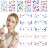 16 Pcs Temporary Tattoos Butterfly Glitter Face art Tattoos stickers