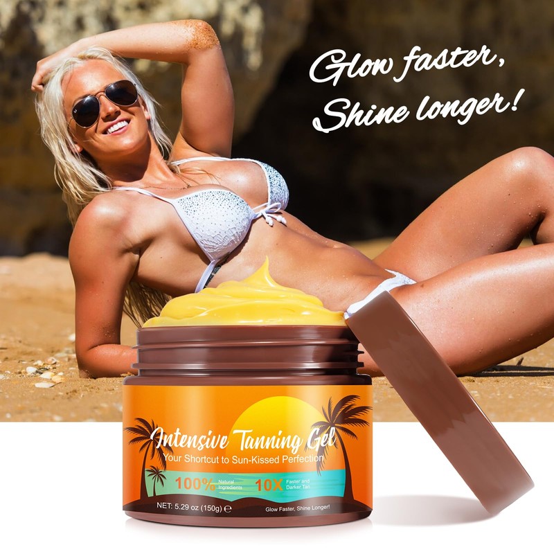 Brown Shine Sunbed Tanning Accelerator, Premium Tanning Accelerator Cream for
