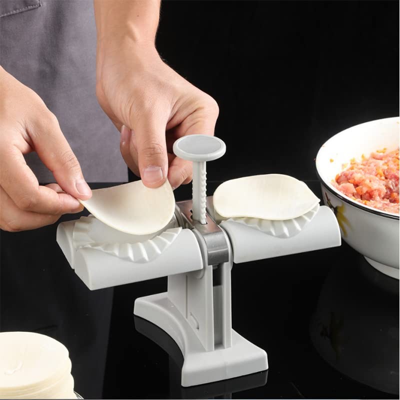 Stainless Steel Double Head Automatic Dumpling Maker Machine - Versatile