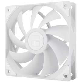 Thermalright TL-C12CW CPU Fan 120mm Case Cooler Fan, 4Pin PWM Silent Computer Fan with S-FDB Bearing Included, up to 1550RPM Cooling Fan (White)
