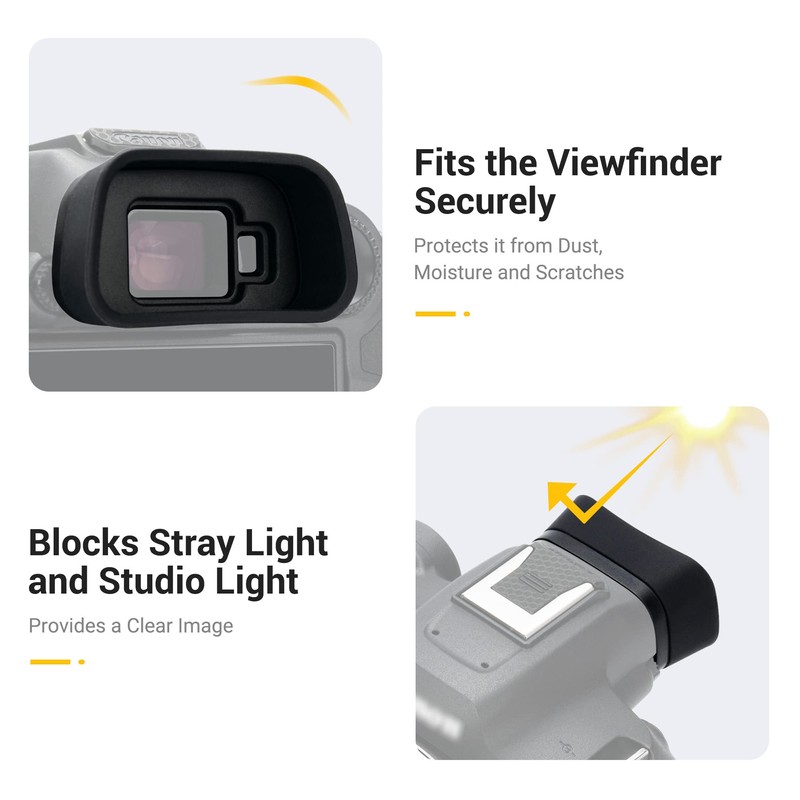 Soft Silicon R7 Eyecup Eyepiece，Extended Camera Eye Cup Viewfinder Special