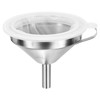 PATIKIL 130mm Diameter Kitchen Funnel Stainless Steel Kitchen Gadget with