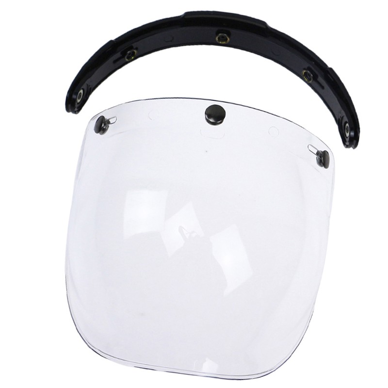 3-Snap Bubble Wind Visor For Biltwell Gringo&Bonanza Motorcycle Helmet