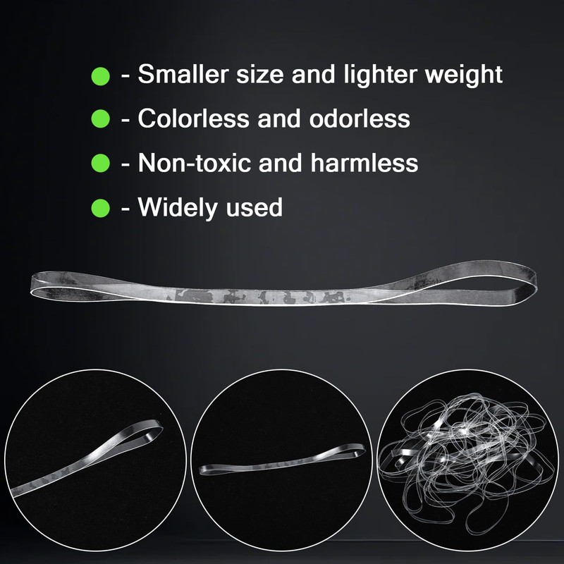 60Pcs Large Rubber Bands for Trash Can Elastic Silicone Heavy