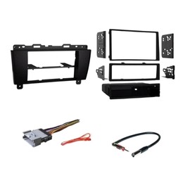Double or Single Din Car Stereo Install Kit, Wire Harness, and AM/FM Radio Reception Antenna Adapter -Made for Buick: No Factory External Amp Vehicles Only: 2005-2009 Lacrosse