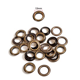 Trimming Shop Bronze Eyelets Grommets with Washers 12mm - Pack of 100