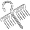 YAIRMIS 12 Pack 304 Stainless Steel Screw Eyes, Heavy-Duty Screw