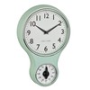 TFA Dostmann Retro Analogue Wall Clock with Timer 60.3073.20 Egg