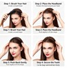 Wide Tooth Headbands 2 Pack Glossy Black & Amber Comb