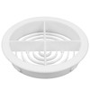 10 x White Plastic 70mm Round Soffit Air Vents/Upvc Push