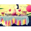 Shiny Tassel Garland Tissue Paper Tassel Banner,Table Decor,DIY Kits for