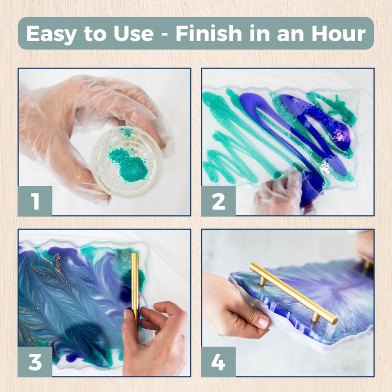 Adults & Crafts Resin Serving Tray Kit
