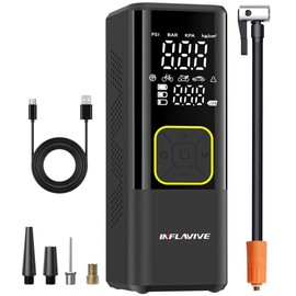 Tire Inflator Portable Air Compressor, InflaVive 3X Fast Inflate Cordless Air Pump for Car