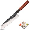 WILDMOK 9 Inch Kiritsuke Chef Knife 3 Layers 9Cr18MoV Clad