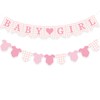 Pink Gingham Baby Banner Girl Plaid Welcome Baby Shower Sign