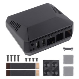 Waveshare Argon ONE Aluminum Alloy Case, Compatible with Raspberry Pi 5, with M.2 Expansion Slot