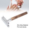 Double Edge Safety Razor Men Travel Portable Zinc Alloy Bamboo