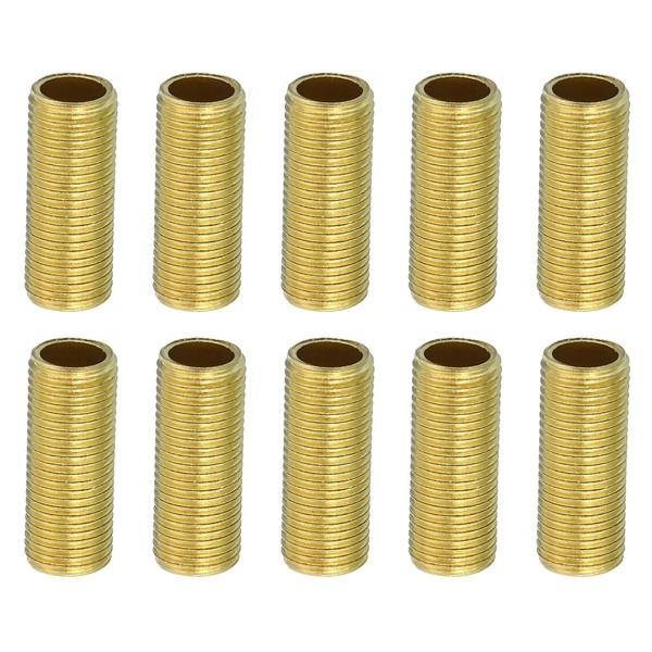 PATIKIL M10 Fine Thread Lamp Pipe, 10 Pack 25mm Threaded