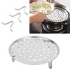 Sunicon Steam Rack, 9.5 Inch Stainless Steel Round Cooking Tray