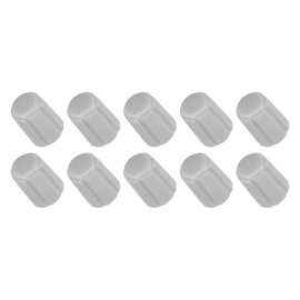 Rebower Potentiometer Control Knob Insert Shaft D Switch Knobs, [for Audio Device] - 6mm/Grey / 10Pcs