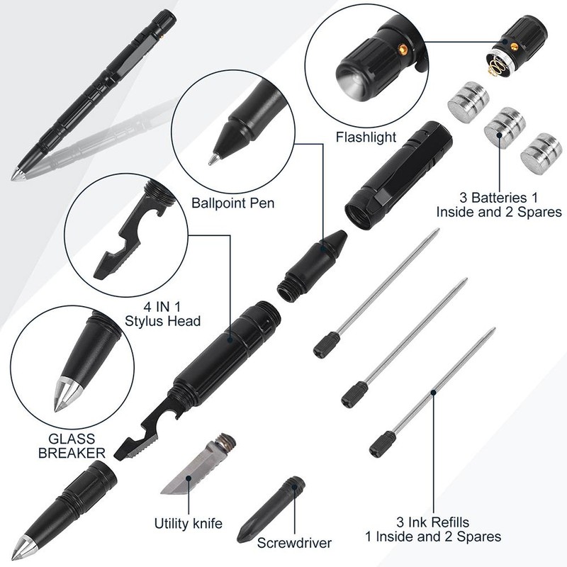 10 In 1 Multi Tool Pen Gifts for Men Unique